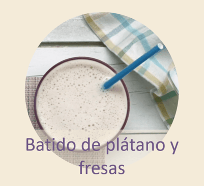 Batido de plаtano y fresas