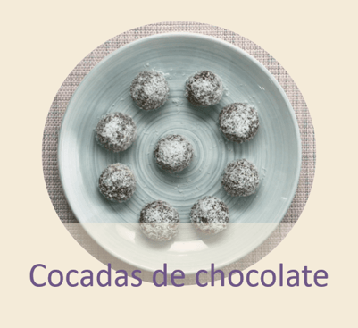 Cocadas de chocolate